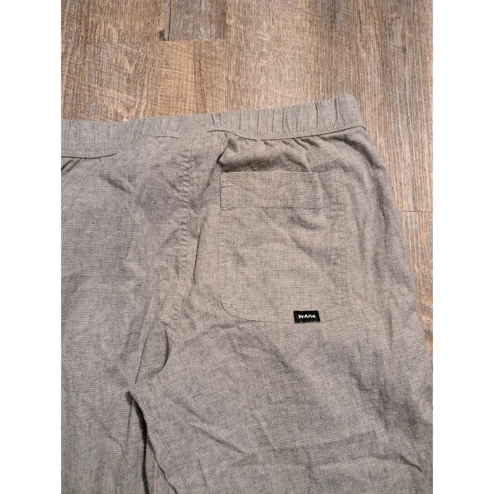 Prana Vaha Hemp Blend Men Medium Elastic Waist Drawstring Pants Gray Breathable - Picture 11 of 11